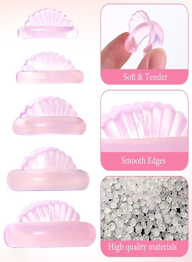 ValueBargain 10Pcs Lash Lift Flat Shields, Self-Sticky Soft Silicone Lash Lift Pads for Eyelash Perm Lamination C Curl Lightweight No Glue (5 Sizes) - Image 4